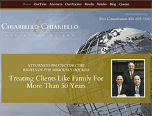 Tablet Screenshot of chiariello.com